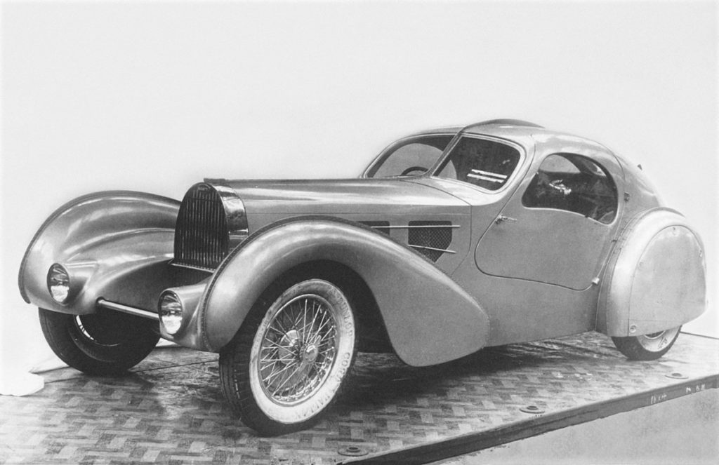 The original 1935 prototype, photographed at the factory.